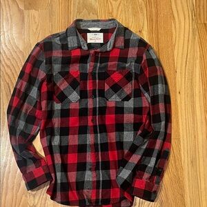 Urban Pipeline Red and Black Plaid Shirt